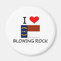 I Love Blowing Rock North Carolina Fridge Magnets