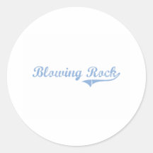 I Love Blowing Rock North Carolina Round Stickers