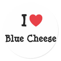 I love Blue Cheese heart T-Shirt stickers
