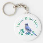 I Love Blue Jays Keychain