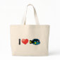 I Love Blue Tang Jumbo Tote Bag