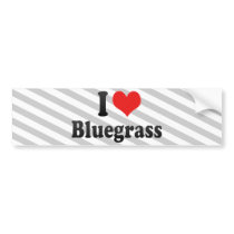 I Love Bluegrass Bumper Sticker