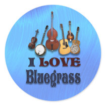 I LOVE BLUEGRASS -STICKER