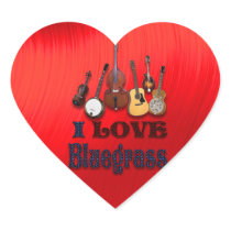 I LOVE BLUEGRASS -STICKER