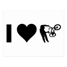 I Love BMX Post Card