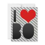 I Love BO invitations