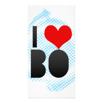 I Love BO Personalized Photo Card