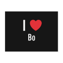 I love Bo postcards