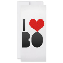 I Love BO Custom Rack Card