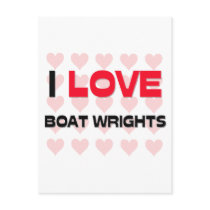 I LOVE BOAT WRIGHTS postcards by professions I LOVE BOAT WRIGHTS postcards