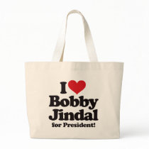 I Love Bobby Jindal for President Canvas Bag