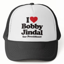 I Love Bobby Jindal for President Mesh Hat