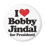 I Love Bobby Jindal for President magnets