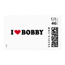 I LOVE BOBBY POSTAGE STAMPS