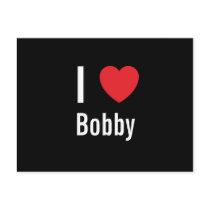 I love Bobby postcards