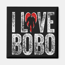 I Love Bobo Fridge Magnets