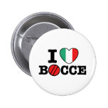 I Love Bocce Button