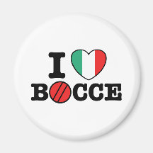 I Love Bocce Magnets