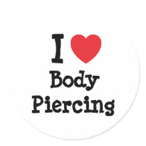 I love Body Piercing heart custom personalized stickers by funnycustomtshirts I love Body Piercing heart custom personalized stickers