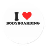 I Love Bodyboarding stickers