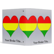 I Love Bolivia Vinyl Binders