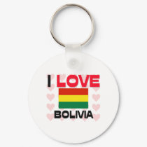 I Love Bolivia keychains