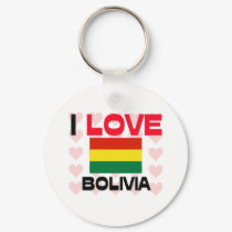 I Love Bolivia keychains