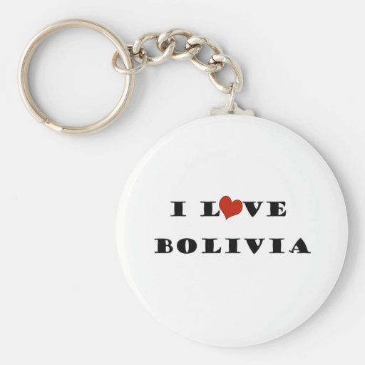 I Love Bolivia Keychain