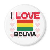 I Love Bolivia magnets