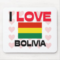 I Love Bolivia mousepads