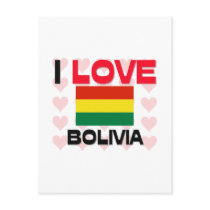 I Love Bolivia postcards by tshirtshirts I Love Bolivia postcards