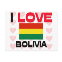 I Love Bolivia postcards by tshirtshirts I Love Bolivia postcards