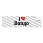 I Love Bongo Bumper Stickers