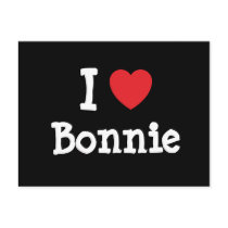 I love Bonnie heart T-Shirt postcards