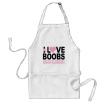 I Love Boobs Apron