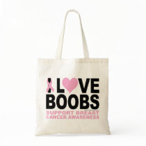 I Love Boobs Tote Bag