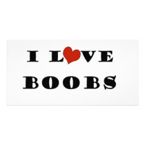 I Love Boobs photo cards