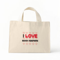 I LOVE BOOK KEEPERS bags