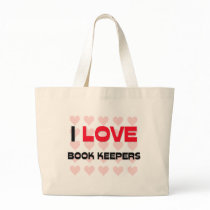 I LOVE BOOK KEEPERS bags