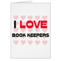 I LOVE BOOK KEEPERS cards