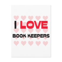I LOVE BOOK KEEPERS postcards by professions I LOVE BOOK KEEPERS postcards