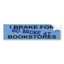 I Love Book Stores Bumper Sticker for Book Worms bumper stickers by angela65 I Love Book Stores Bumper Sticker for Book Worms bumper stickers