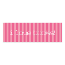 i love books BOOKMARK Business Cards
