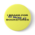 I Love Books Button for Book Worms
