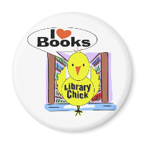 I Love Books magnets