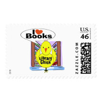 I Love Books postage