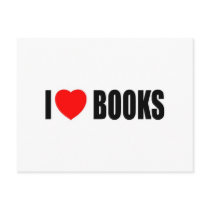 I Love Books postcards