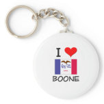 I Love BOONE Iowa Key Chains