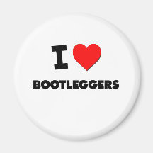 I Love Bootleggers Fridge Magnets