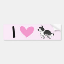 I Love Border Collies Bumper Stickers